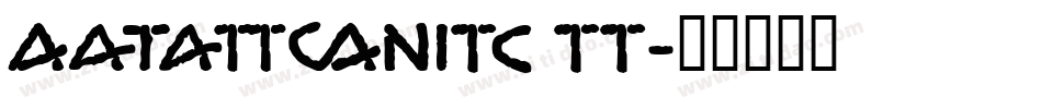AbatonITC TT字体转换